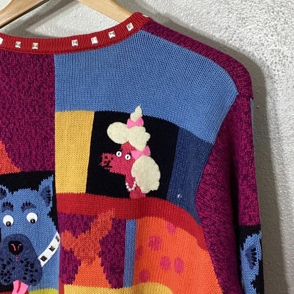 Susan Bristol Colorful Patchwork Cardigan - Picture 7 of 16